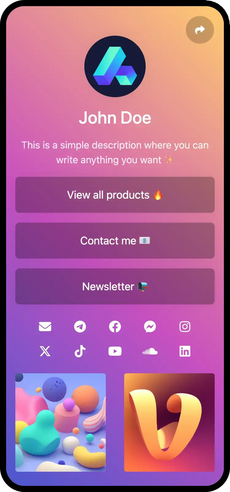 Screenshot of lynkflow page examples
