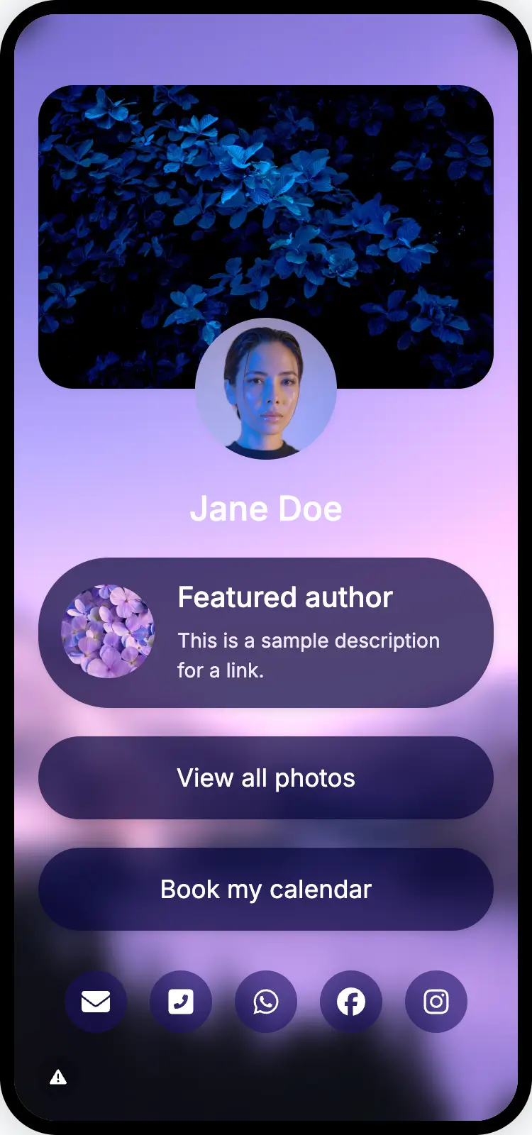 Screenshot of lynkflow page examples